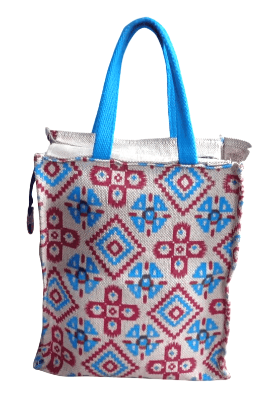 Stylish Tote Bag with Geometric Pattern