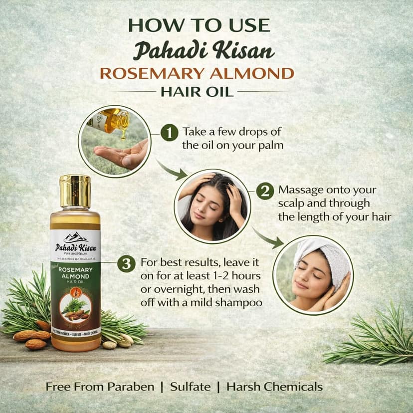 Rosemary almond hair oil 100 ml