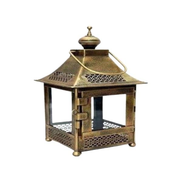 Iron Glass Lantern Square 168V