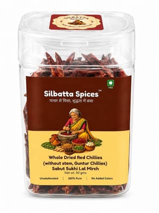 Silbatta Spices Whole Dried Red Chillies | Sabut Sukhi Lal Mirch