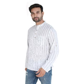 Ecostyle Cotton long sleeves mens short kurta