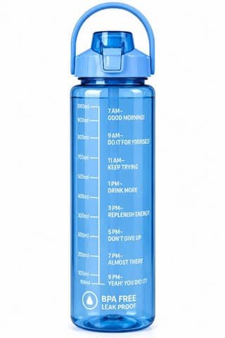 7 Teen Motivational Water Bottle (1000ml) | BPA Free & Leak Proof | Daily Hydration
