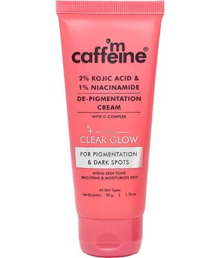 mCaffeine Clear Glow De-Pigmentation Cream Reduce Dark Spots 50 g (Pack of 1)