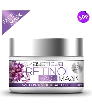 Retinol Face Mask for Glowing Skin, Anti Aging with Retinol and Bakuchi for Fine Lines & Wrinkles