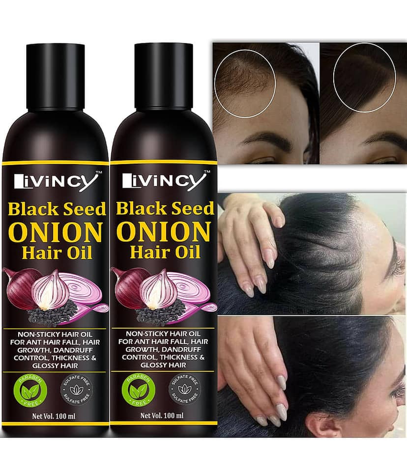 LIVINCY Hair Growth Onion Oil 200 ml ( Pack of 1 ) view 2