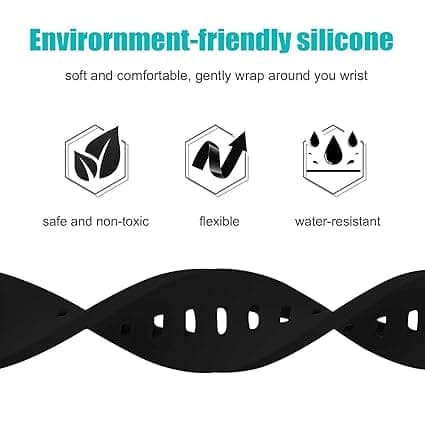 22mm Soft Silicone Watch Strap Compatible with Samsung, Realme, OnePlus, Boat Flash & Noise Colorfit Pulse Grand Smartwatch – Adjustable Replacement Band view 4