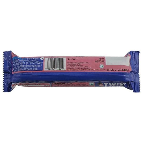 Cadbury Oreo Strawberry Creme Biscuits 120 Gms view 3