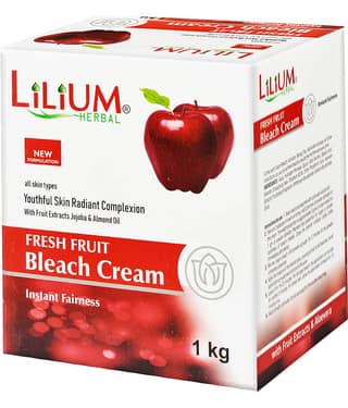 Lilium Bleach Cream Less Than 3 Times Use Facial Kit For Normal Skin Fruit 1 ( Pack of 1 )