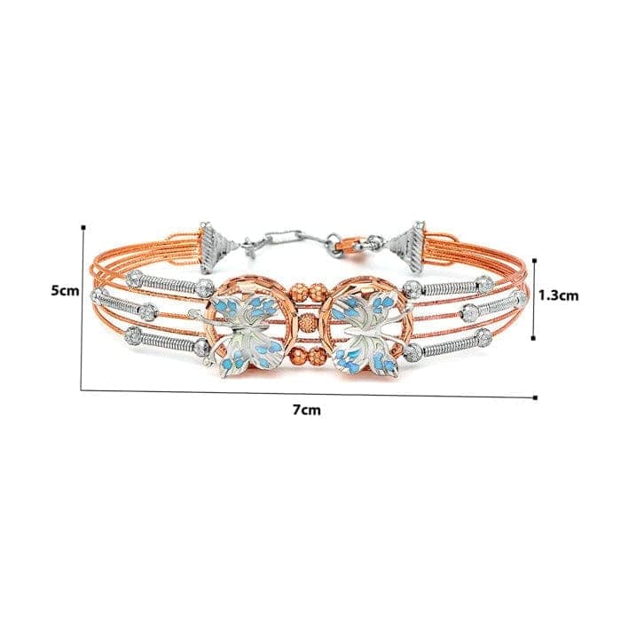 Rose Gold Butterfly High Bracelet view 4
