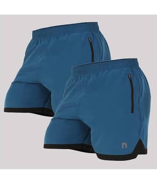 NEVER LOSE Multicolor Polyester Men's Cycling Shorts ( Pack of 2 )