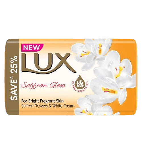 Lux Bathing Soap Saffron Glow 4 x Rs.10/-