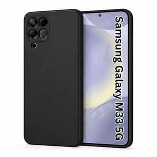 V3Deals Compatible Samsung Galaxy M33 (5G) Back Cover | Camera Bump Protection | Affordable Slim Matte Soft Silicone Case | Samsung m33 5g Back Cover