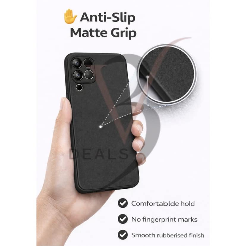 V3Deals Compatible Samsung Galaxy M33 (5G) Back Cover | Camera Bump Protection | Affordable Slim Matte Soft Silicone Case | Samsung m33 5g Back Cover view 4