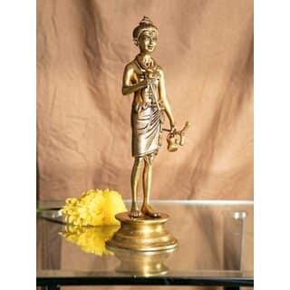 Swami Narayan Deity - 12 inches brass statue