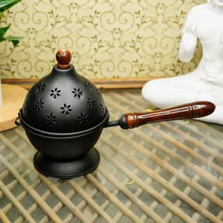 Ahina Traditional Metal Dhoop Dani – Handcrafted Incense Burner for Pooja, Meditation & Aromatherapy