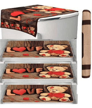 Exopick (3 Fridge Mats + 1 Fridge Top Cover + 1 Handle Cover)