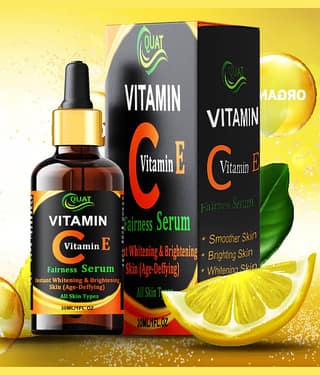 Quat Face Serum Vitamin C Fairness For All Skin Type ( Pack of 1 )