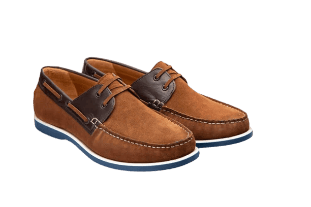 HILL BIRD Utle Brown lace-up Leather Boat Shoes