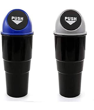 Portable Mini Trash Can For Car, Home, Office 2pcs
