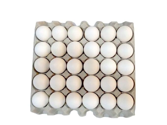White Table Eggs - Tray of 30 view 3