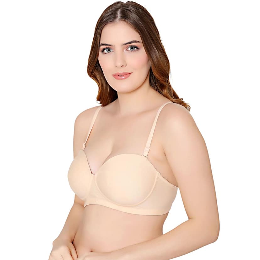 Bodycare cotton spandex wirefree convertible straps Seamless padded bra-6575B view 2