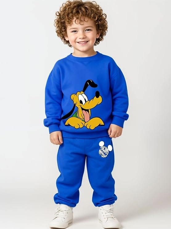 minicult Mickey cotton Kids Coords matching Tshirt and pant set with character print (Pack of 1) view 3