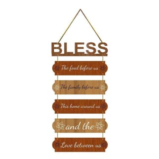 Charmor Bless The food before us Decorative Wall Hanger for Livingroom | Bedroom | Gifts | Home Decoration | Modern Artworks Decor (WH3015)