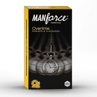 MANFORCE CONDOMS(OVERTIME)(PINEAPPLE)10S