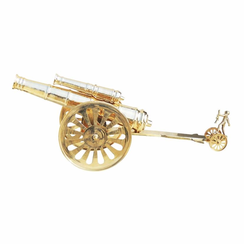 Brass Table Decor Showpiece Cannon (ZMAS172 W) view 3
