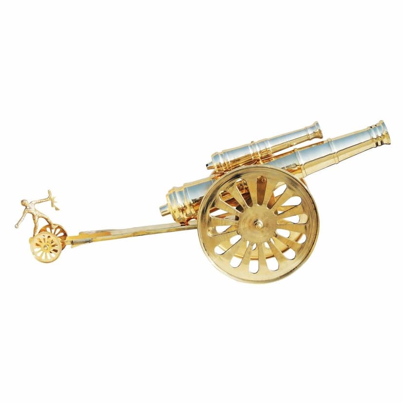 Brass Table Decor Showpiece Cannon (ZMAS172 W) view 4