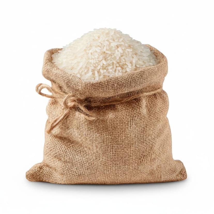 Premium Quality White Rice - 20 kg - One burlap sack
