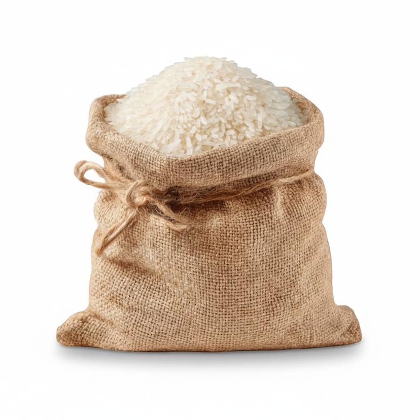 Premium Quality White Rice - 20 kg - One burlap sack view 3