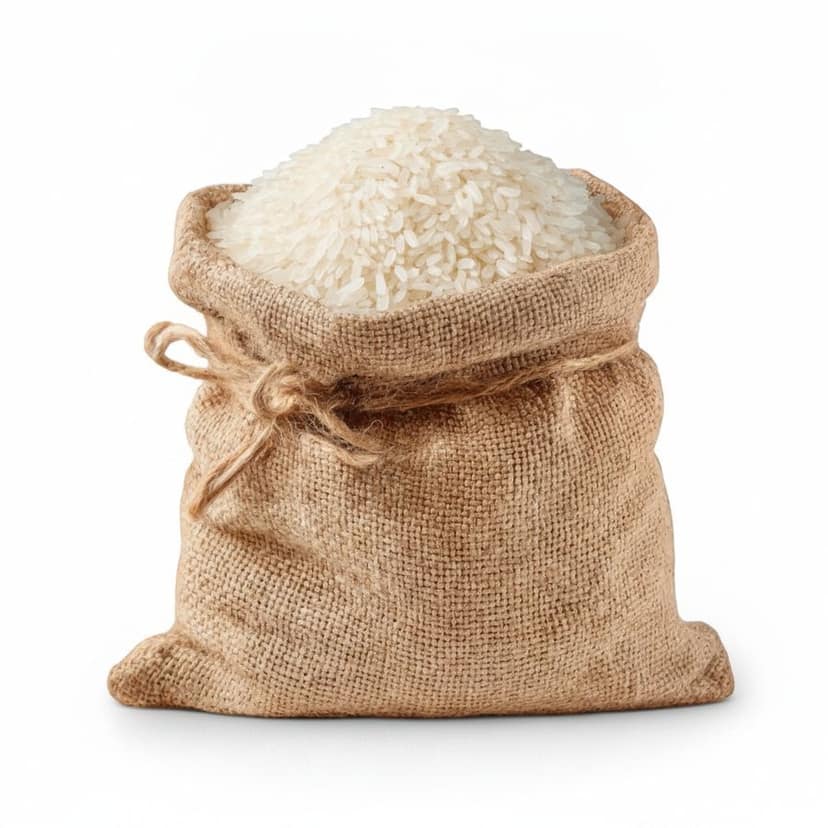 Premium Quality White Rice - 20 kg - One burlap sack view 4