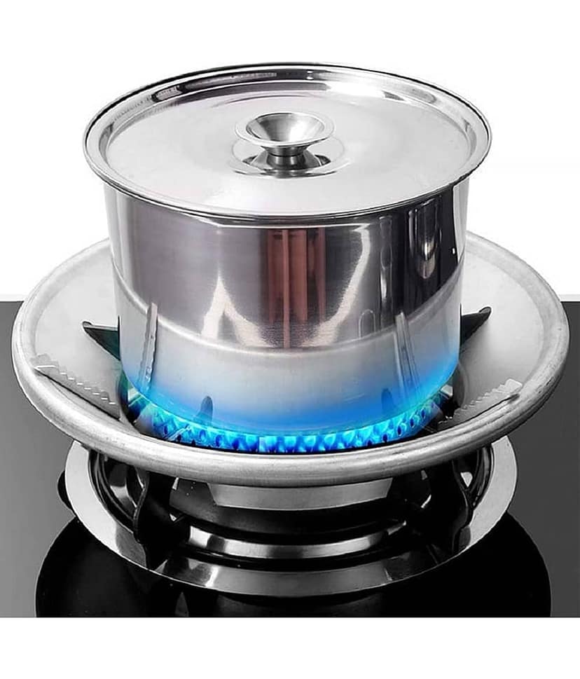 RAMDEV ENTERPRISEGas Saver Burner Stand|Windproof Gas Stand for Gas Chula Stand|Gas Saver Jali|Stove Protector and Washable Stand (Pack Of 1). view 2