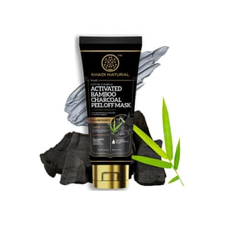 Khadi Natural Activated Bamboo Charcoal Peel Off Mask - 100gm