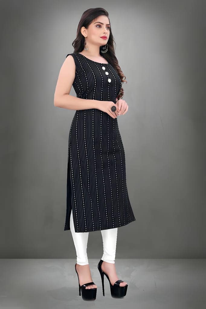 6. Women’s Straight Cut Kurti | Elegant Minimal Design | Versatile Ethnic Outfit for Office and Regular Wear