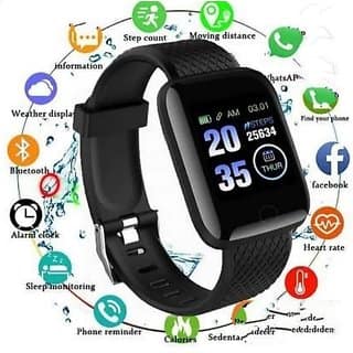 Moonwalk Smart Watch Id-116 Bluetooth Smartwatch Wireless Fitness Band Watch For Boys, Girls, Men, Women Kids view 2