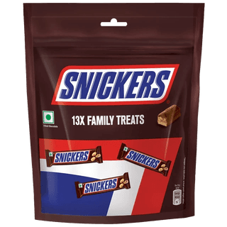 Snickers Family Treats Peanut Chocolate Bars, 156 G Pouch