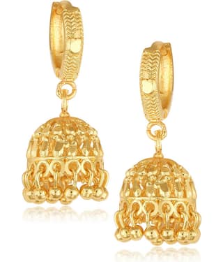 Vighnaharta Everyday wear alloy Gold Plated Bali, Bali jhumka, Hoop Earring, Dangle Earring, Earring for Women and Girls VFJ1508ERG