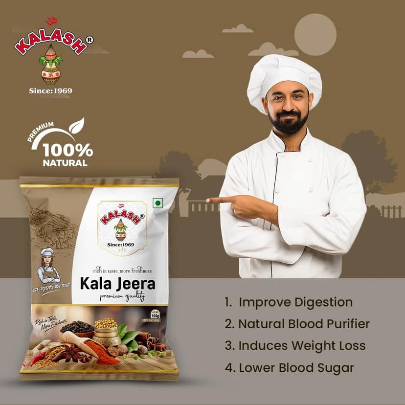Kalash Kalonji Seeds 100gm Nigella Seeds | Seeds for Hair Growth | 100% Natural | kala Jeera 100gm view 3