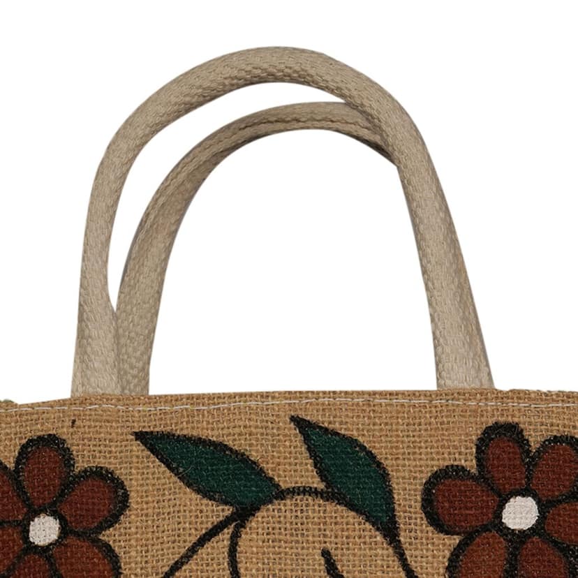 Jharcraft Jute Bag With Sohrai (BG00693)