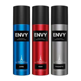 Envy Pack of 3 Deos For Men (Dark + Fiery + Magnetic) - 140ml Each