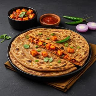 Paneer Schezwan Paratha