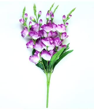 Green plant indoor Bougainvellia Blue Artificial Flowers Bunch - Pack of 1