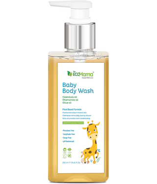 The Eco Mama Tear Free Natural Soft Baby Body Wash (250 ML) with Aloe Vera Natural Baby Body Wash 250 ml ( 1 pcs )