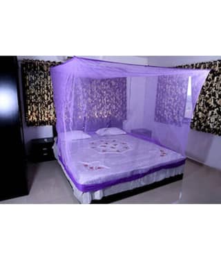 Riddhi Mosquito Net - Purple HDPE - High Density Poly Ethylene Hanging Mosquito Net ( Pack of 1 )