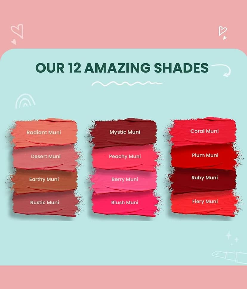 Play Run Minis Pout Party Matte Lipstick Highly Pigmented Mini Lipsticks (Set of 12 ) view 2