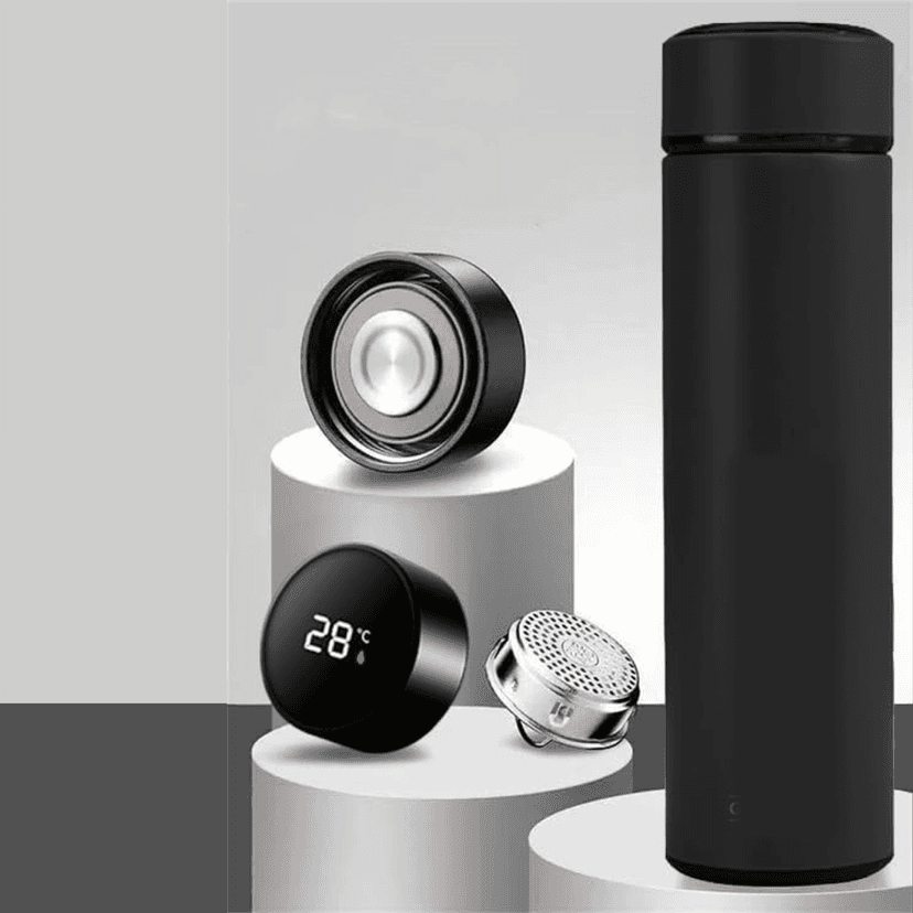 Smart Vacuum Insulated Water Bottle – LED Temperature Display 500ml