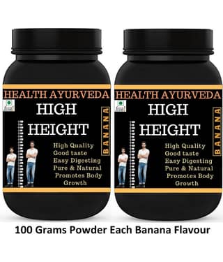 Health Ayurveda High Height | Height Increase Powder 200 Gm Pack of 2
