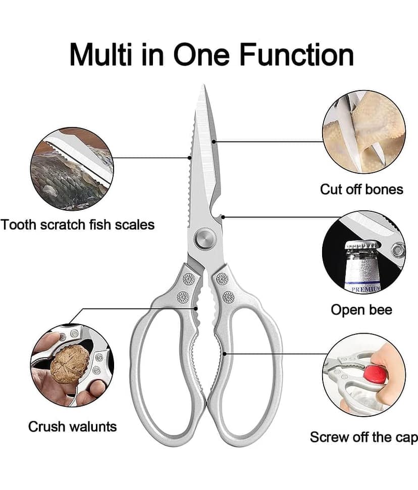 BLUE HOME AND KITCHEN Stainless Steel Multipurpose Scissors ( Pack of 1 ) view 2